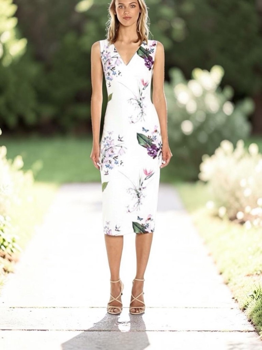 Ted Baker London | Tropical Floral Sheath Dress | Size 2 | NWT
